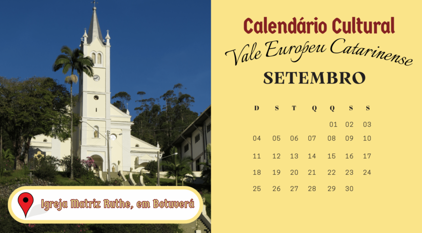 Calendário Turístico de Setembro